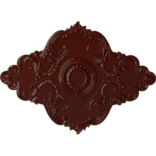 Ekena Millwork Piedmont Ceiling Medallion (Canopies up to 6 1/2"), 67 1/8"W x 48 5/8"H x 1 7/8"P, Brushed Mahogany CM67PEBMF - main